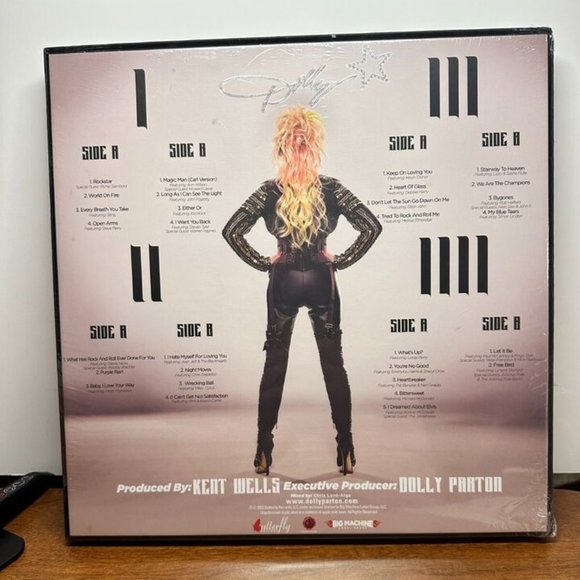 Dolly Parton Rockstar 4-LP ~ Exclusive Colored Vinyl (Metallic) ~ New/Sealed! - Picture 2 of 2